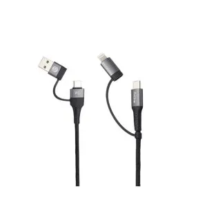 کابل تبدیل USB به Type-Cو لایتنینگ پرووان مدل PCC395PD